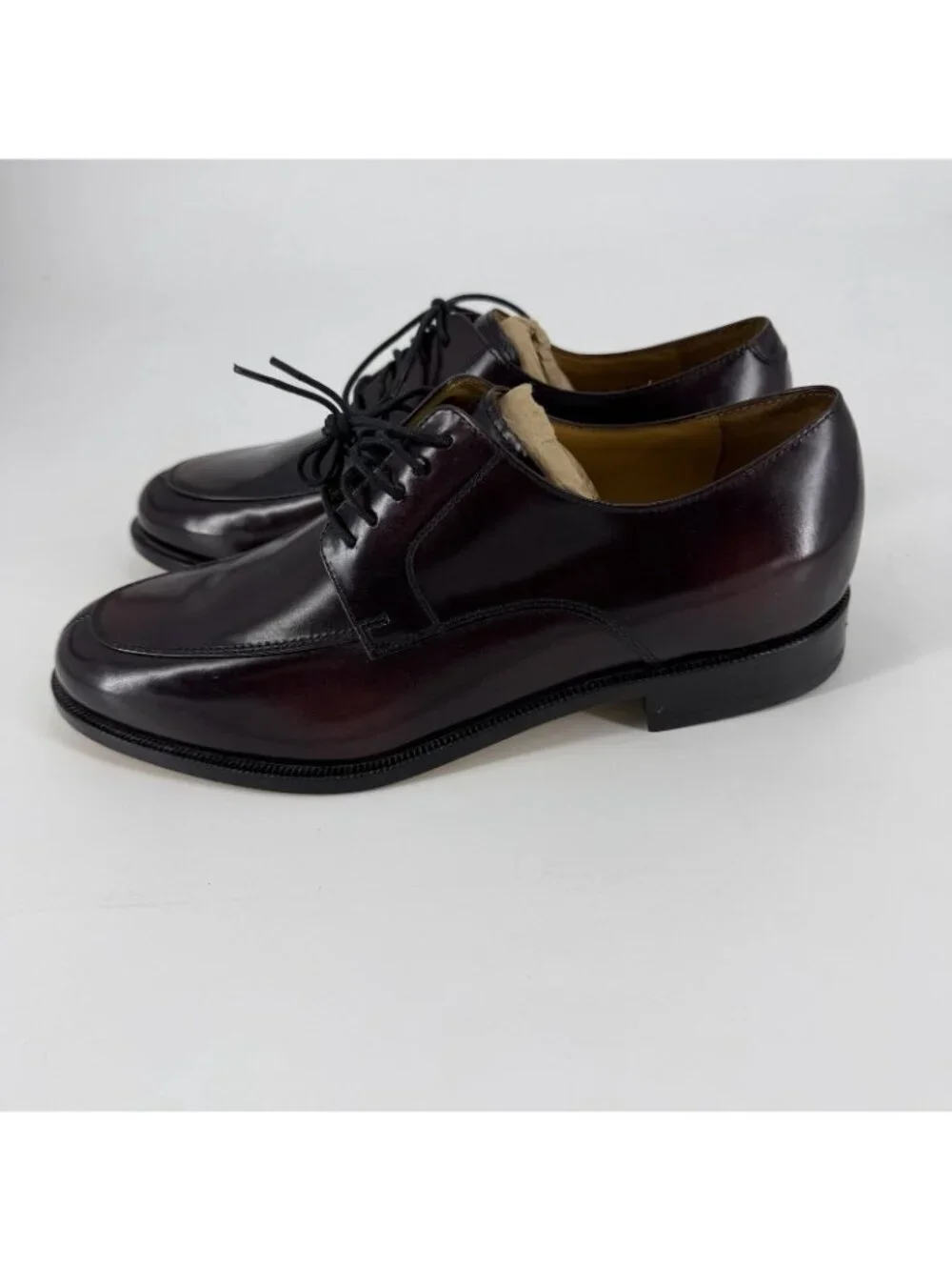 Men's Cole Haan  Air Carter Split-Toe Derby Shoes Mahogany Leather 10.5M